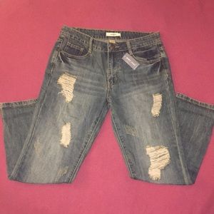 WetSeal Blue Asphalt Skinny Jeans